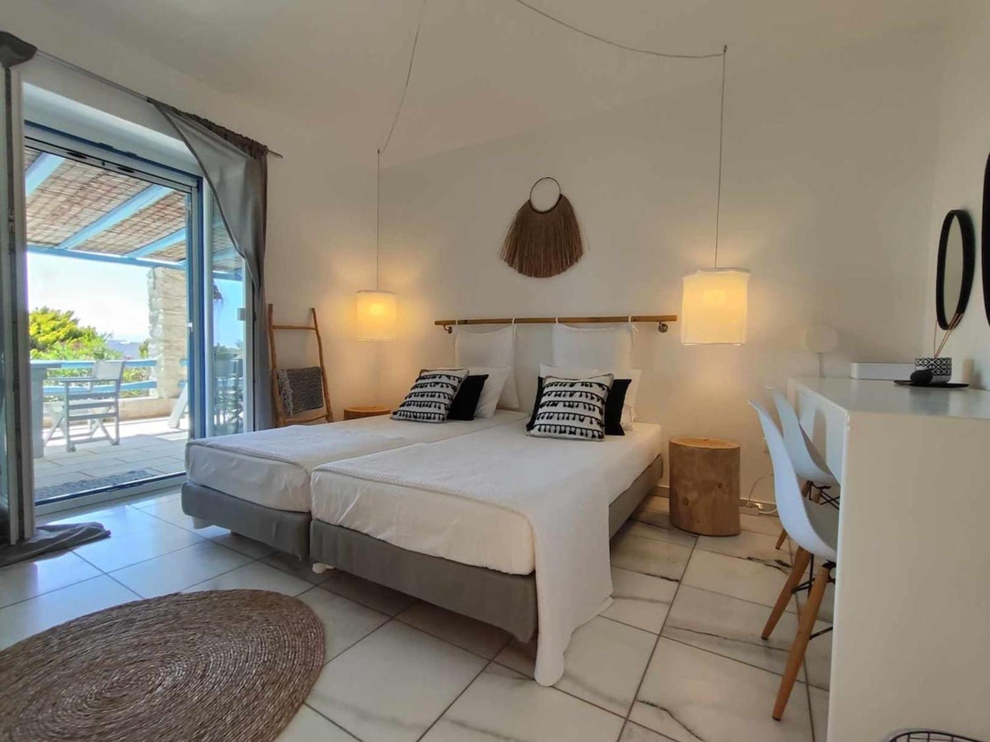 Island Magic - Seaview Villa With Jacuzzi Pool Ambelas Exteriör bild
