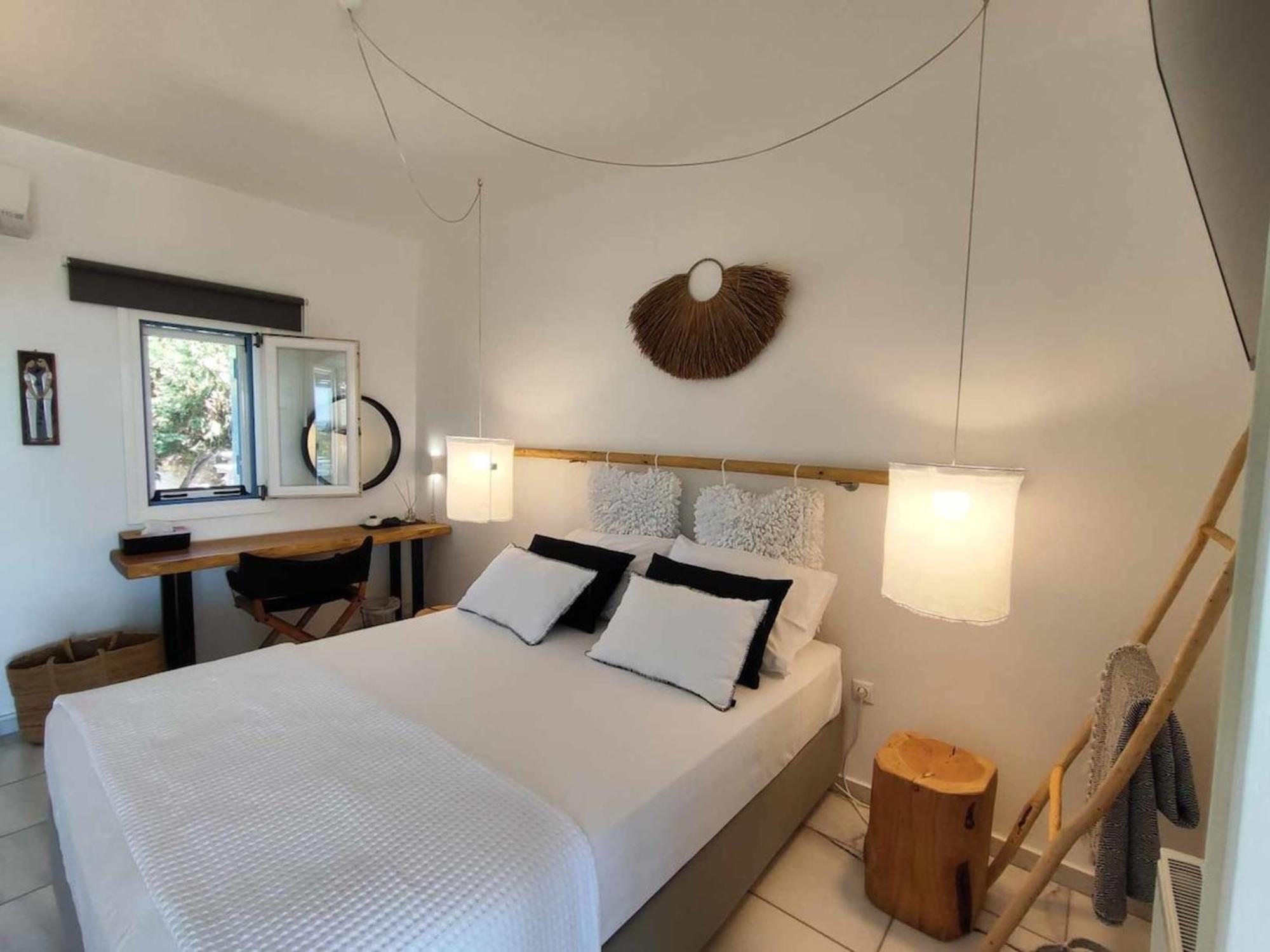 Island Magic - Seaview Villa With Jacuzzi Pool Ambelas Exteriör bild