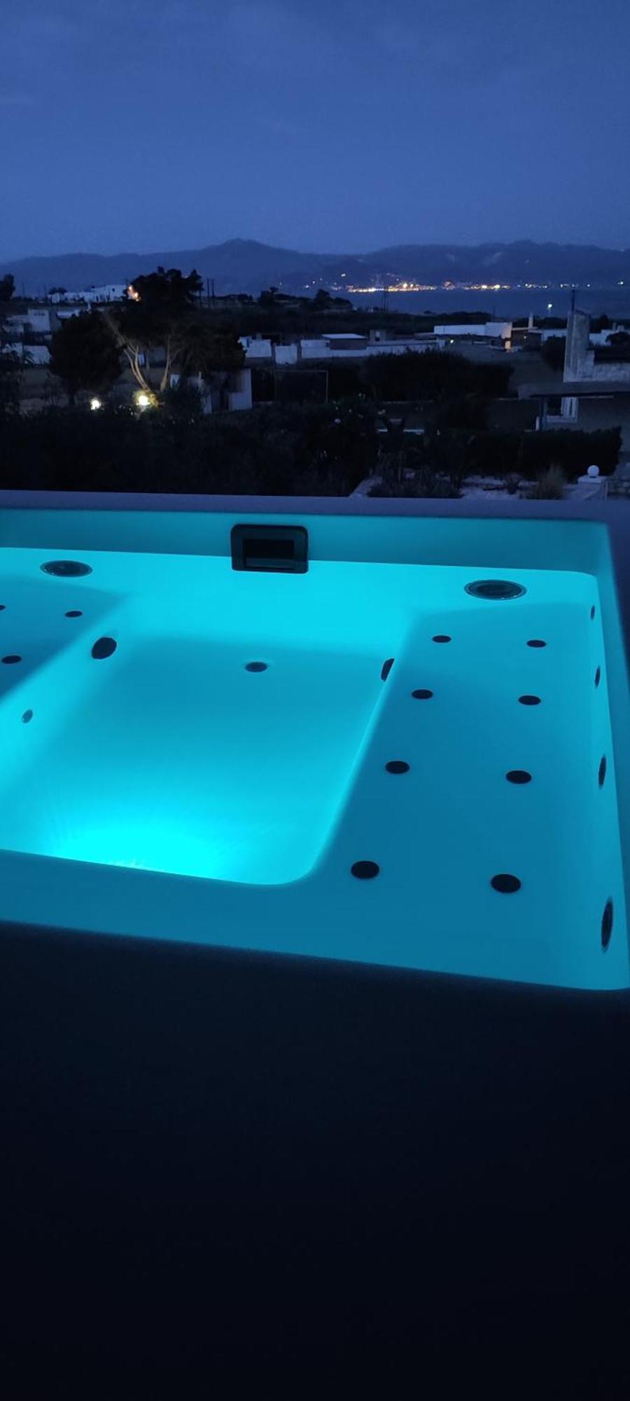 Island Magic - Seaview Villa With Jacuzzi Pool Ambelas Exteriör bild